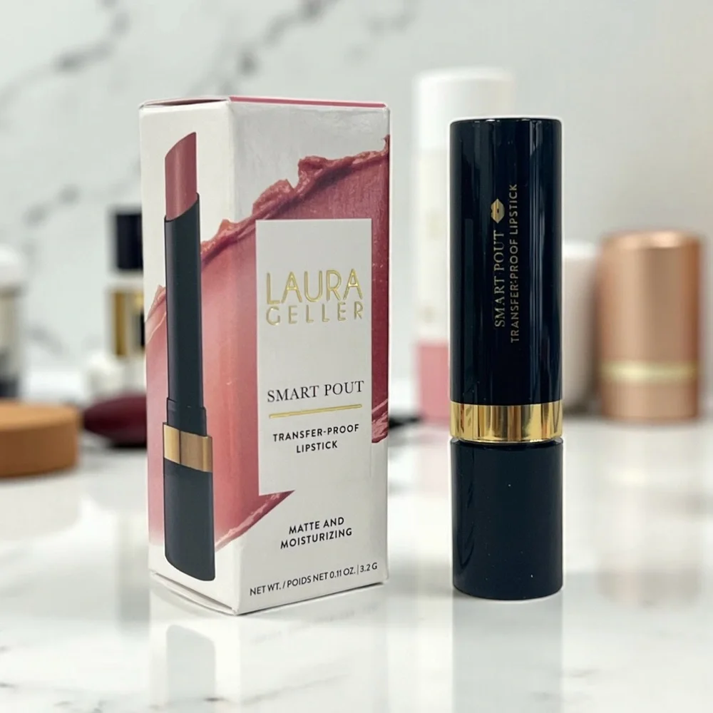 Laura Geller Smart Pout Transfer-Proof Lipstick Matte “Brilliant”